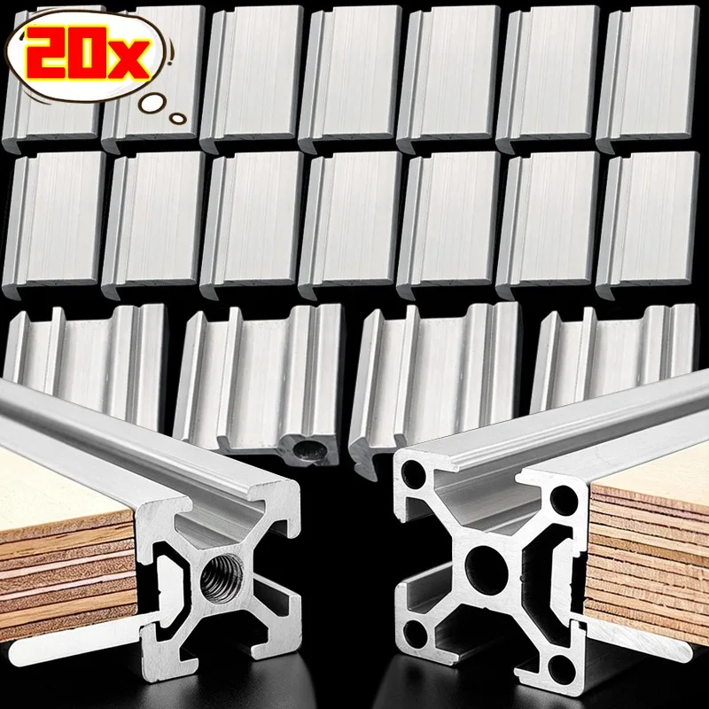 4/20x Aluminum Alloy Profile Fixing Parts Side Panel Corner Bracket Support Fixture DIY Hardware Accessories 2020 3030 4040