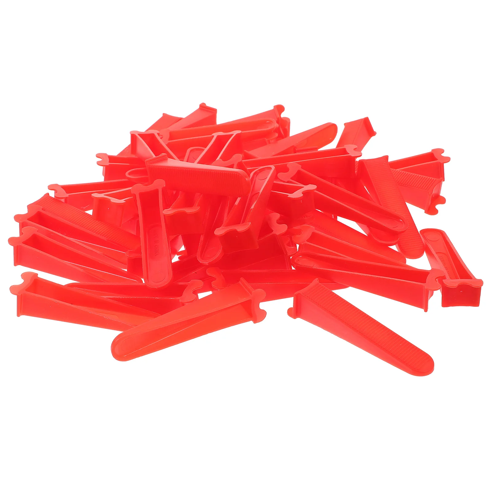 50Pcs Tile Spacer Wedges Plastic Durable Mini Lightweight Yellow for Wall Floor Tile Leveling Aligning System Leveling System