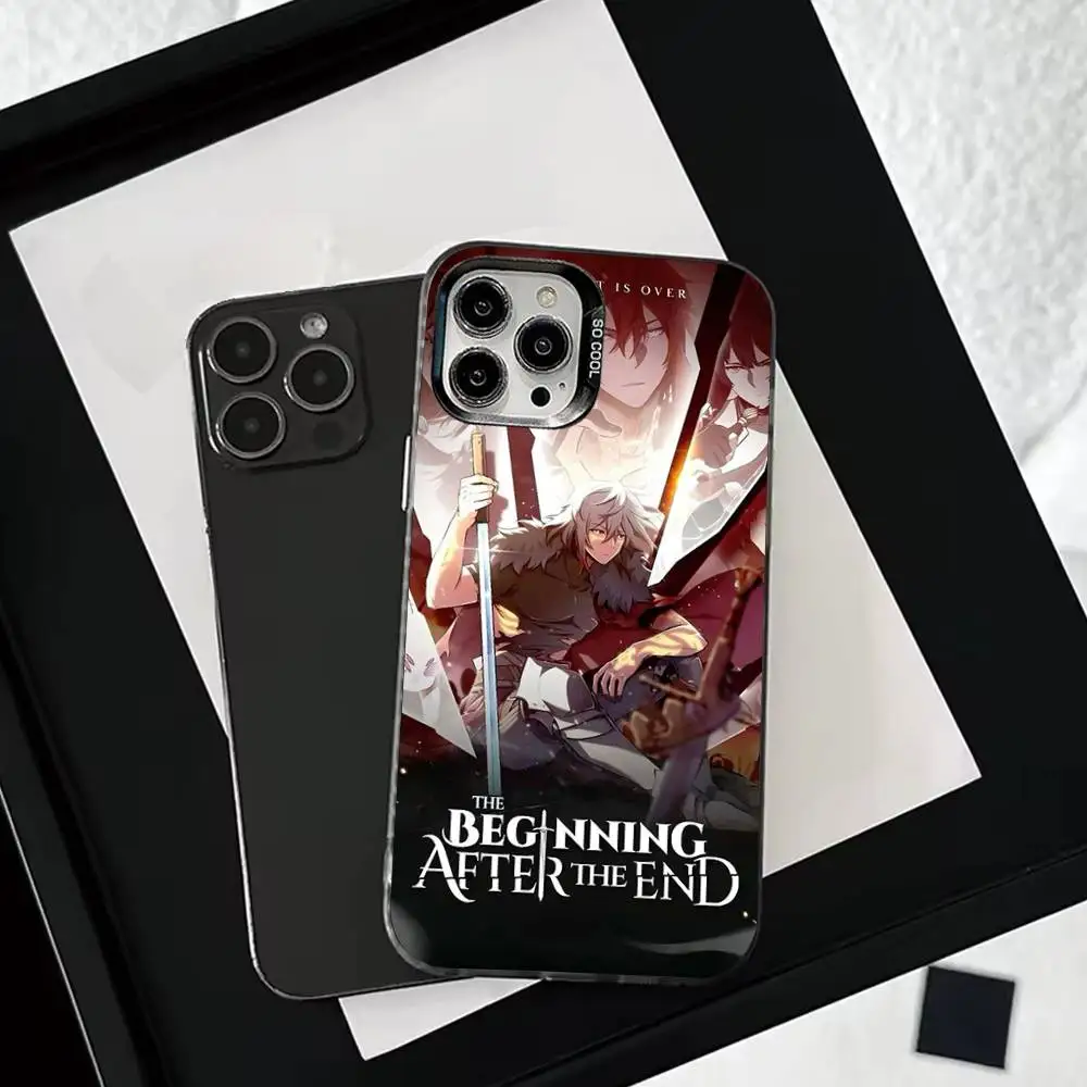 حافظة هاتف B-Beginning After E-End لهاتف iPhone 16,15,14,13,12,11,Mini,Pro,SE,MAX غطاء أبيض غير لامع مقاوم للصدمات #2