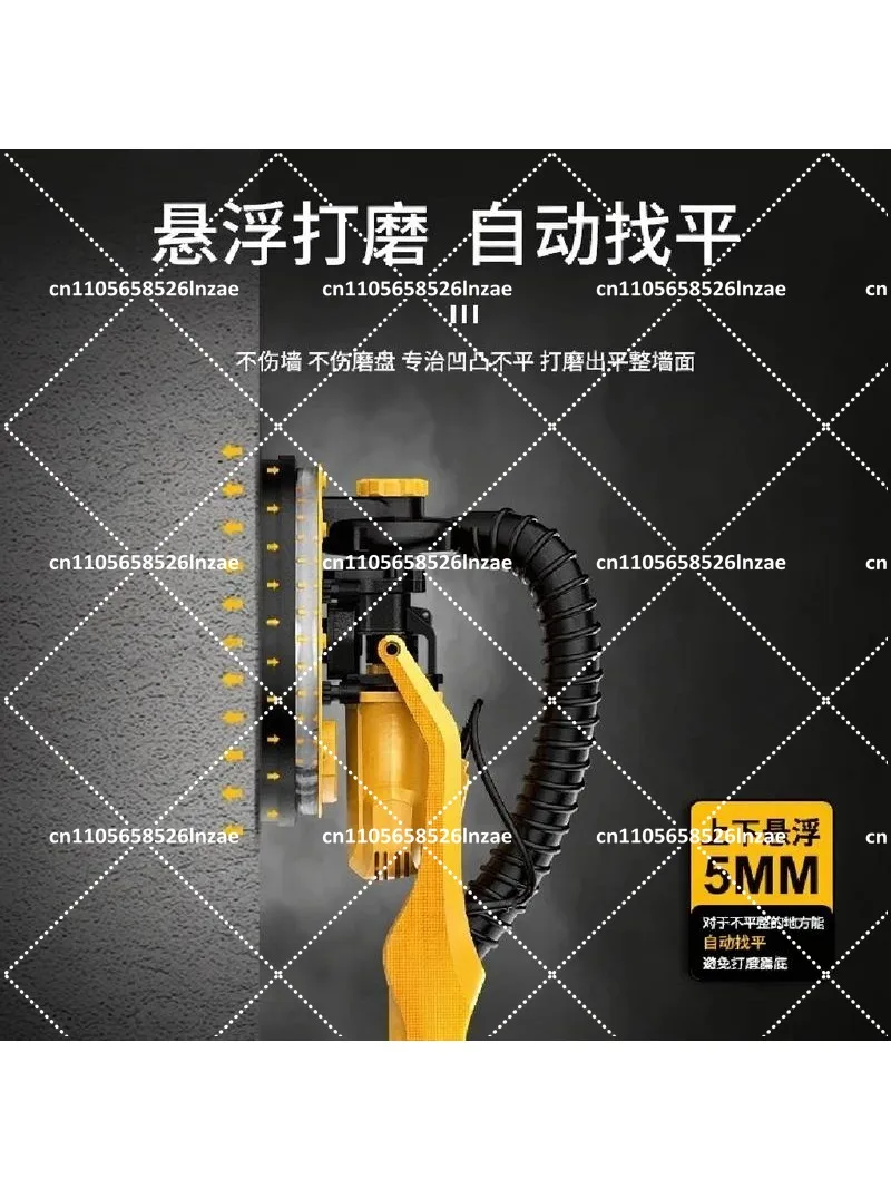 Self-Vacuuming Drywall Sander Variable Speed Wall Grinder Long Handle Giraffe Polishing Tool