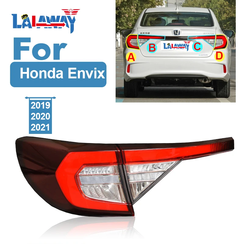 For Honda Envix 2019 2020 2021 Rear Headlight Housing Light Lamp Assembly Side Assembly Replacement Lampshade Brake