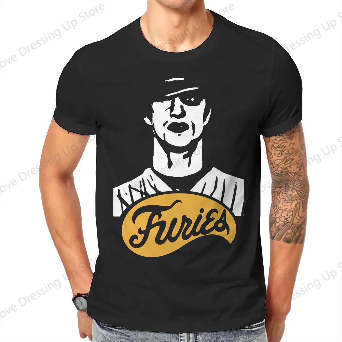 100%Pure Cotton Casual Men T-Shirt Warriors Baseball Furies Short sleeve Tshirts O-Neck Tee Funny Tops