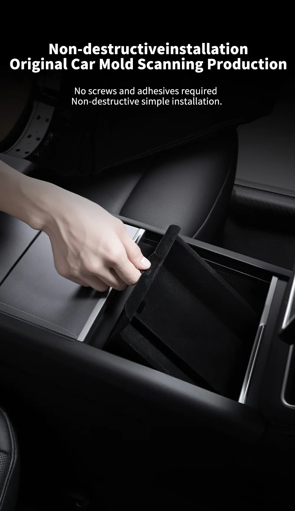 YZ Für Tesla Model 3/Y/YL Highland Juniper 2025-26 Model Y 21-24 Aufbewahrungsbox Armlehnenablage Silikon-Getränkehalter Organizer Box Teile – Detail 10