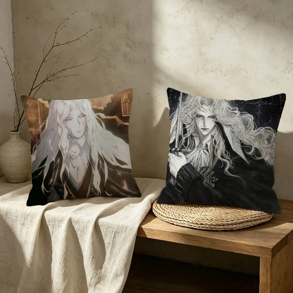Game C-Castlevania Alucard Pillow Case for Sofa Living Room Home office Decor Protective Cover