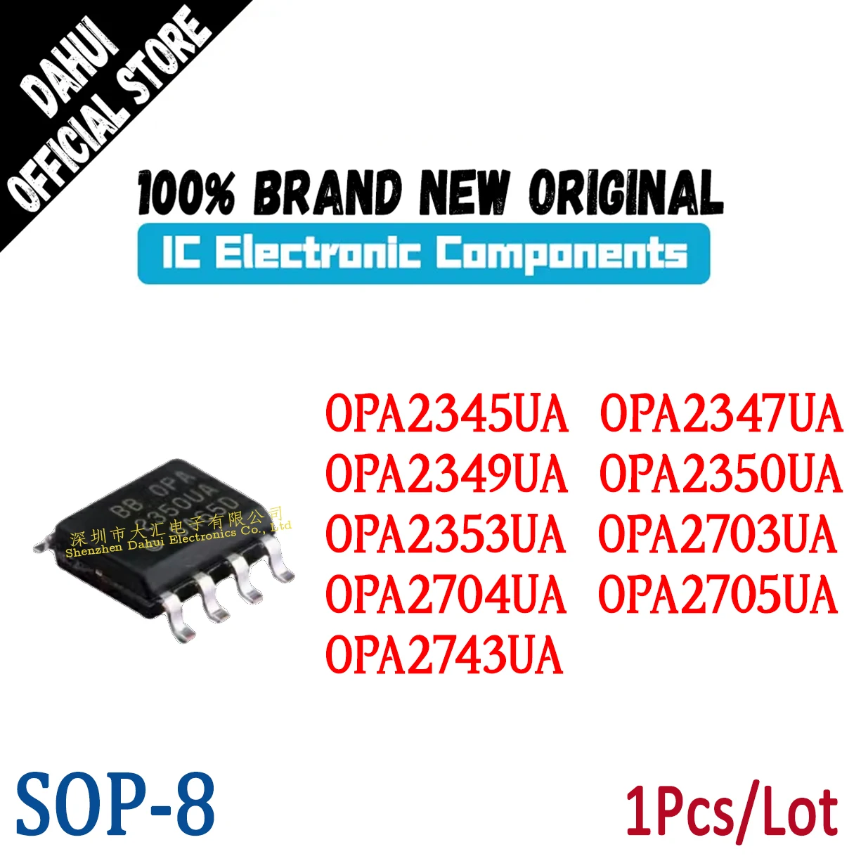 

OPA2345UA OPA2347UA OPA2349UA OPA2350UA OPA2353UA OPA2703UA OPA2704UA OPA2705UA OPA2743UA SOP-8 chip IC new original