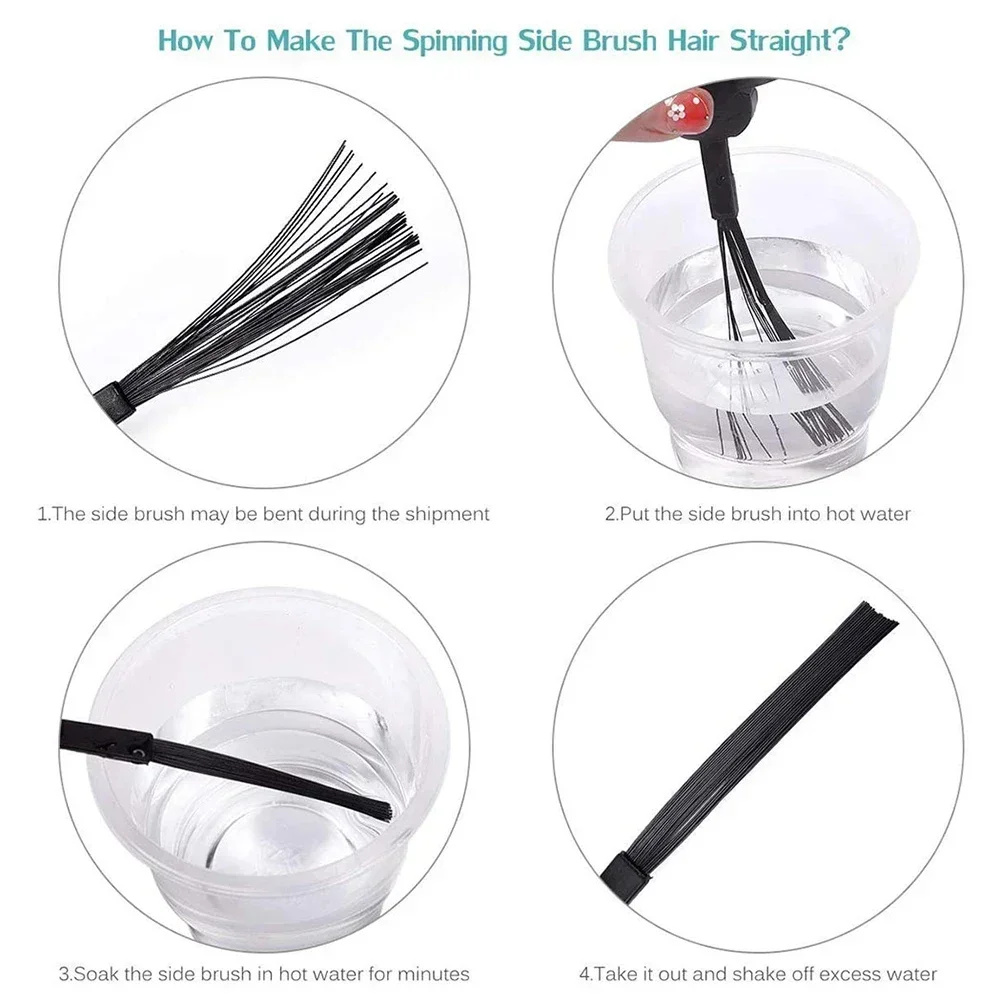 2pcs Filter+4pcs Side Brush For MD16192 MD18500 MD18501 Robot Vacuum Cleaner Spare Parts Replacement Accessories image 5