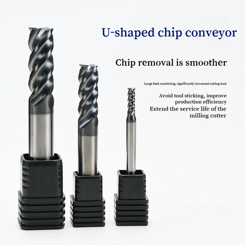 

HRC 70 4Flutes Carbide End Mill CNC Milling Cutter Tungsten Steel Cutting Tool 1 2 4 5 6 8 10 12mm