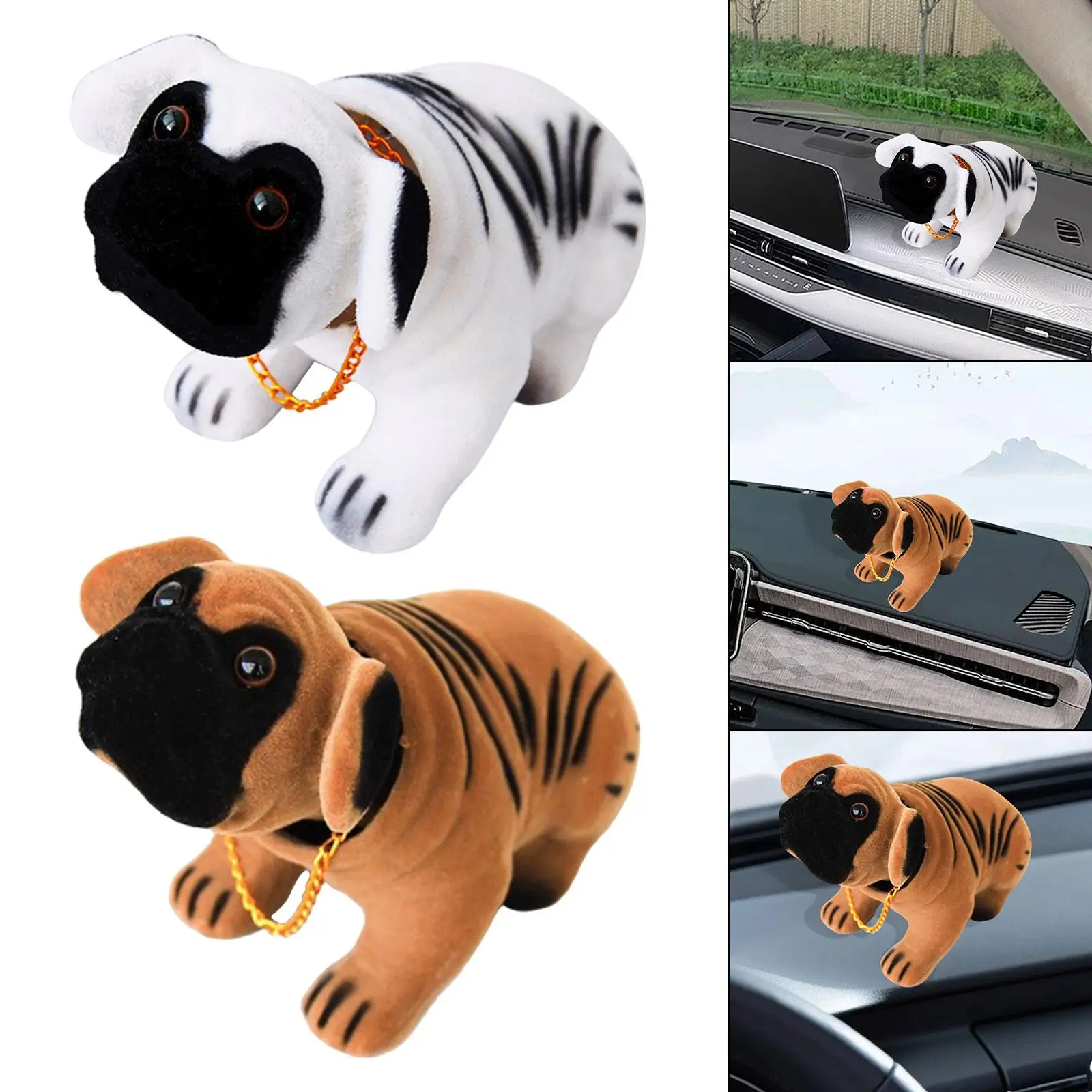 

Shaking Head Dog Statue Housewarming Gift Cute Creative Figurine Decorative Funny Auto Accessories Car Puppy Sculpture