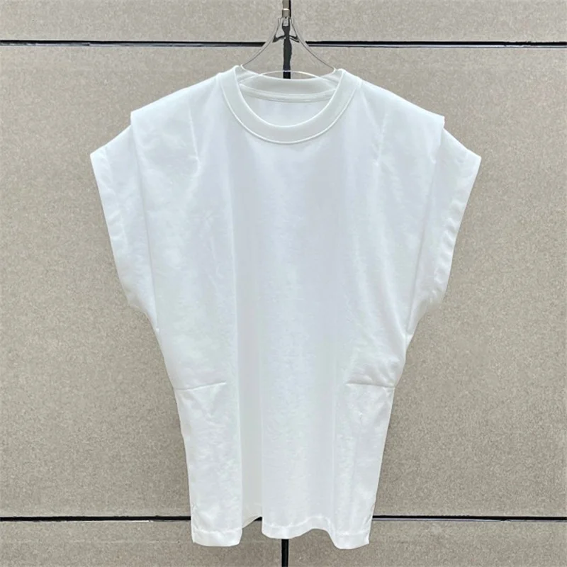 Women's vest New elastic slim fit sleeveless top for summer 2026 Cotton blend round neck pullover women's tanks y2k tanks top