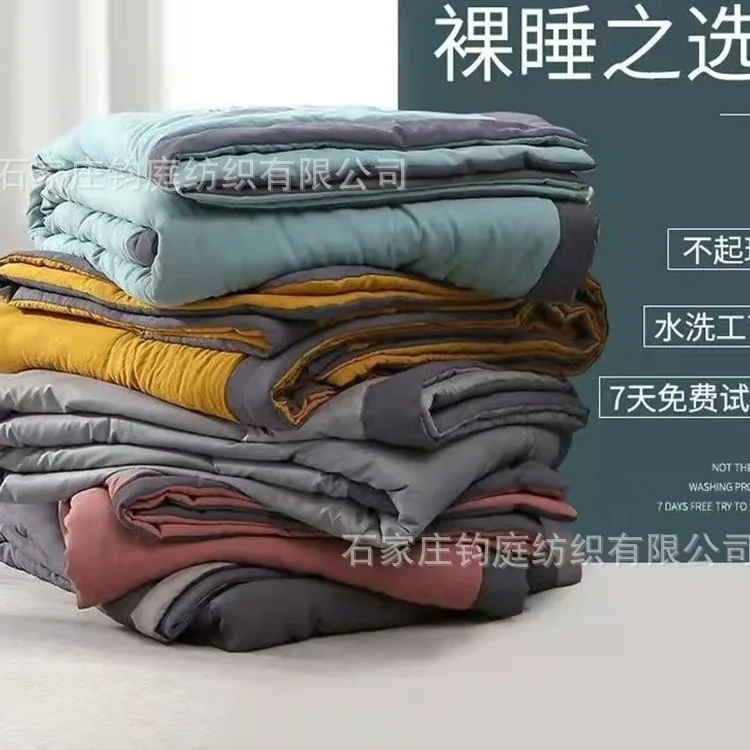 

Warm Hypoallergenic Fiber Bedding Lightweight Duvet Down Machine Insert Comforter Season Alternative Bamboo Soft All Washable