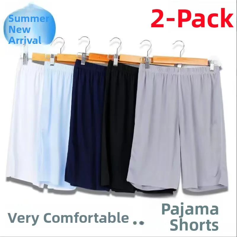 

Men's Ultra Lightweight Ice Silk ort Pants Five-Quarter Length Thin Home orts Loose Fit Straight Leg Non-Stretch Spwear