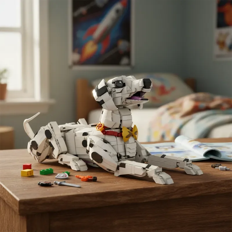 

NEW Creative Dalmatian Dog Animal Building Blocks 3 in 1 Model Kit DIY Assembly Bricks Toys birthday Christmas Halloween gifts