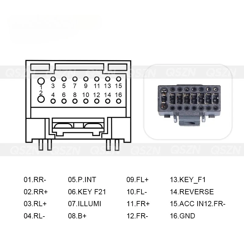 MAMSM For Nissan Teana Tiida DAVersa Note X-trail T30 Car Radio Player 16 Pin  Player Connector Wiring Harness Cable NS-XB-06