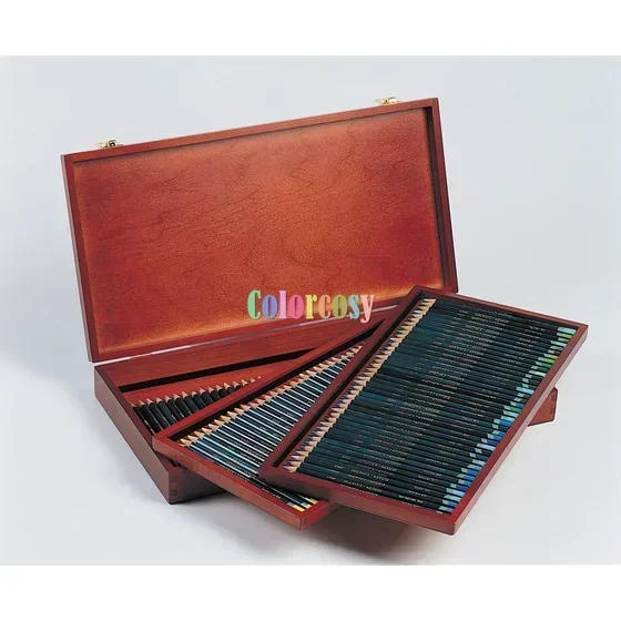 Derwent Artists Blendable Colour Pencils Set - Colors Slightly Waxed Texture