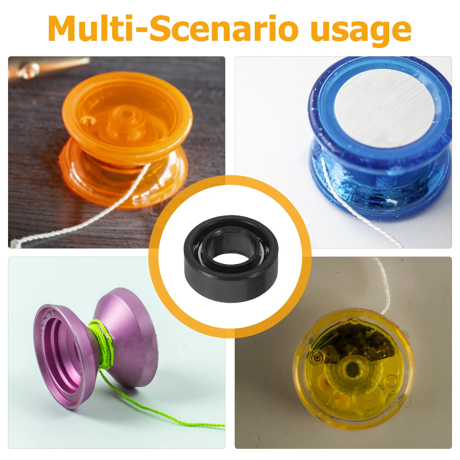 

10Pcs Unresponsive Yoyo Bearings Metal High Speed Silent Small Ball Bearing Upgrade for Tournament Practice Stable Axle