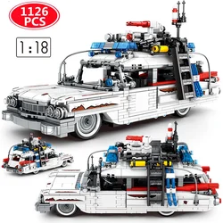 1126PCS City Ghostbusters Technical Cars Model Building Blocks Creators MOC Movie Vehicle Bricks DIY Education Toys For Children