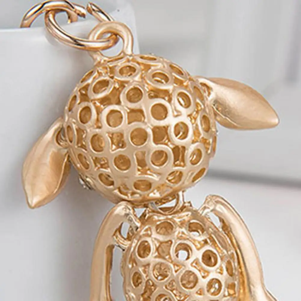 

Rhinestone Lamb Keychain Girl Gift Keychain Faux Crystal Soft And Cute Sparkling Bag Charm for Handbag Car Key Accessory