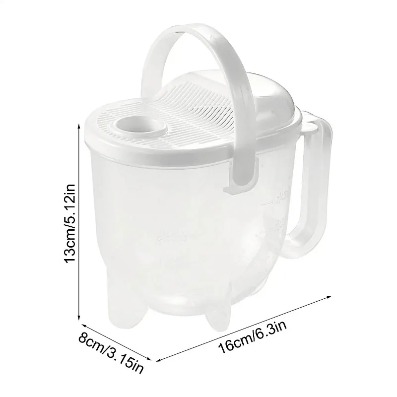 Drain Basket Free Hand Washing Rice Scour Type Rice Washing Rice Basket with Cover Kitchen Cleaning Vegetable and Fruit Tools view 6