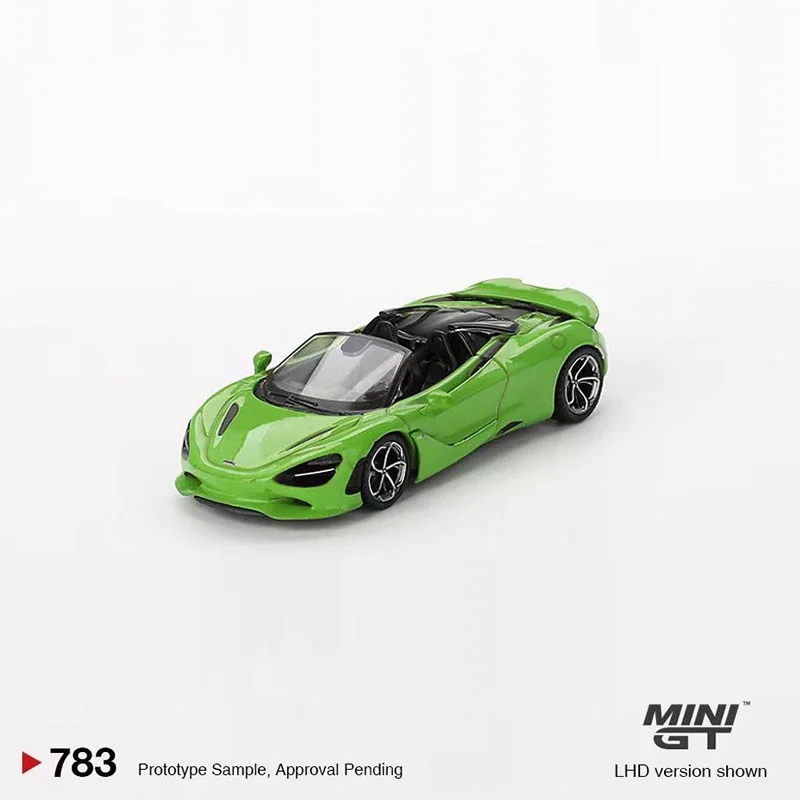 

Модель автомобиля MINIGT 1:64 McLa 750S, литой спортивный автомобиль из сплава # 783 Богомол Зеленый