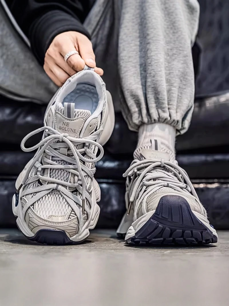 

Putian Men's Shoes 2026 New Summer Mesh Youth Unique Design Thick Bottom Heightening Sports Dad Trendy Shoes Fashionable Casu...