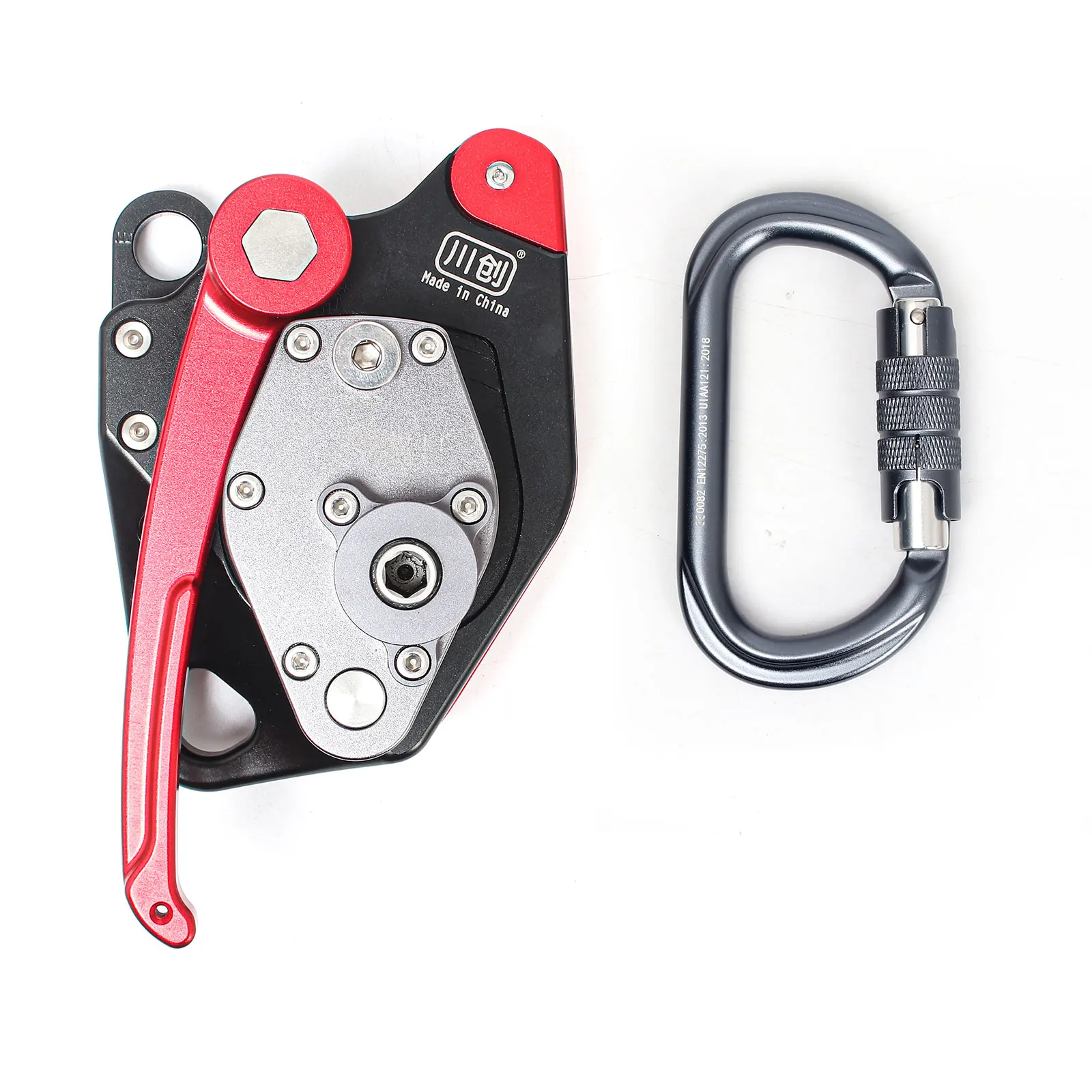 150kg Ascender & Descender Device, Ascent Descent Tool for Outdoor Climbing Rope Access Rescue, Climbing Gear