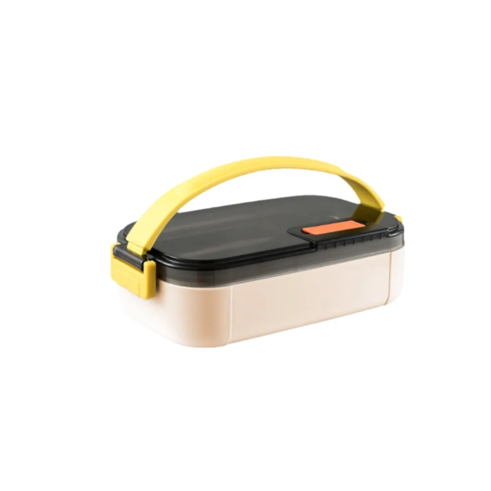 

Poratble 600ml Insulated Lunch Box Detachable Rectangular Food Box with Handle Large Capacity Food Storage Container School