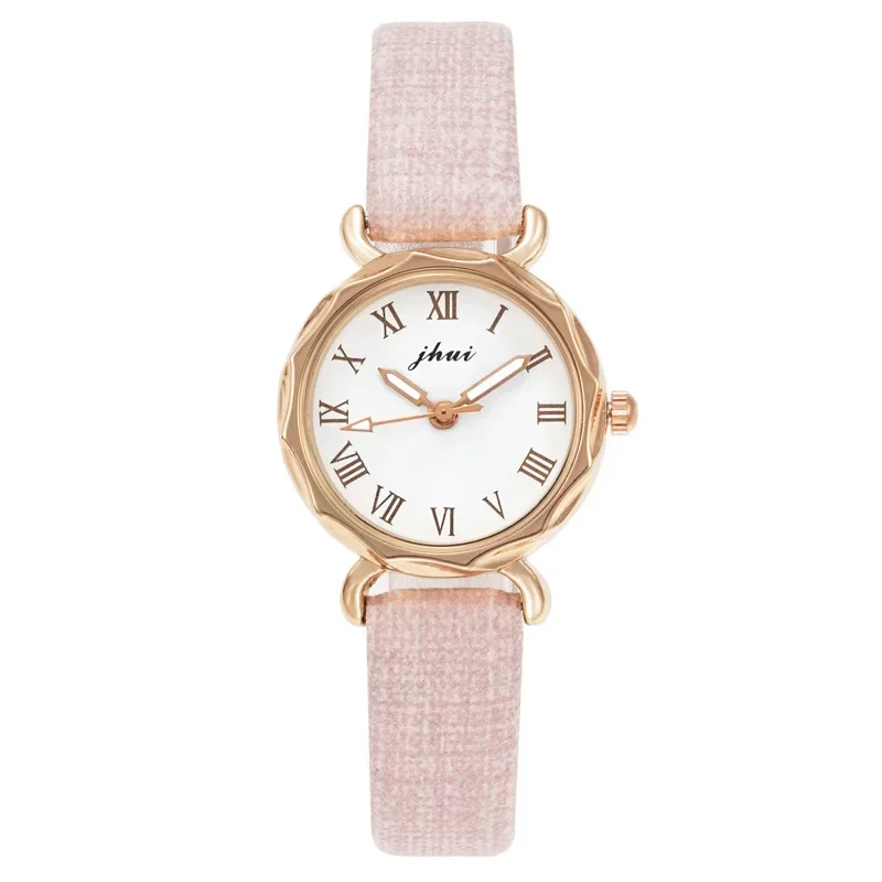 Mulheres Roman Dial Watch, quartzo relógios de pulso, temperamento, minimalista, na moda, elegante, coreano, minimalista, estudantes