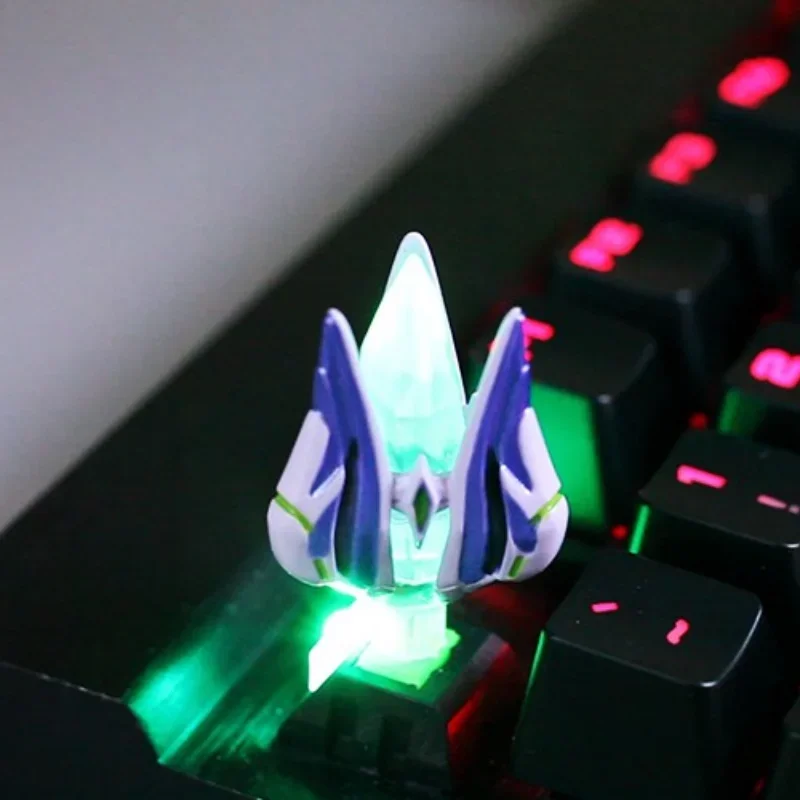 Starcraft-Keycap de resina para Gamer, protocolo de transmisión de luz tridimensional, accesorios de Teclado mecánico de cristal, regalo