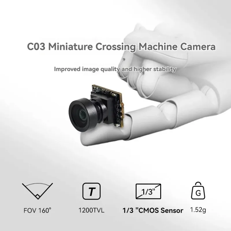 

BETAFPV C03 FPV Micro Camera 1200TVL 2.1mm NTSC FOA160° DC 3-5.5V 1/3" CMOS Sensor for M03 5.8G VTX FPV Drone Quadcopter Parts