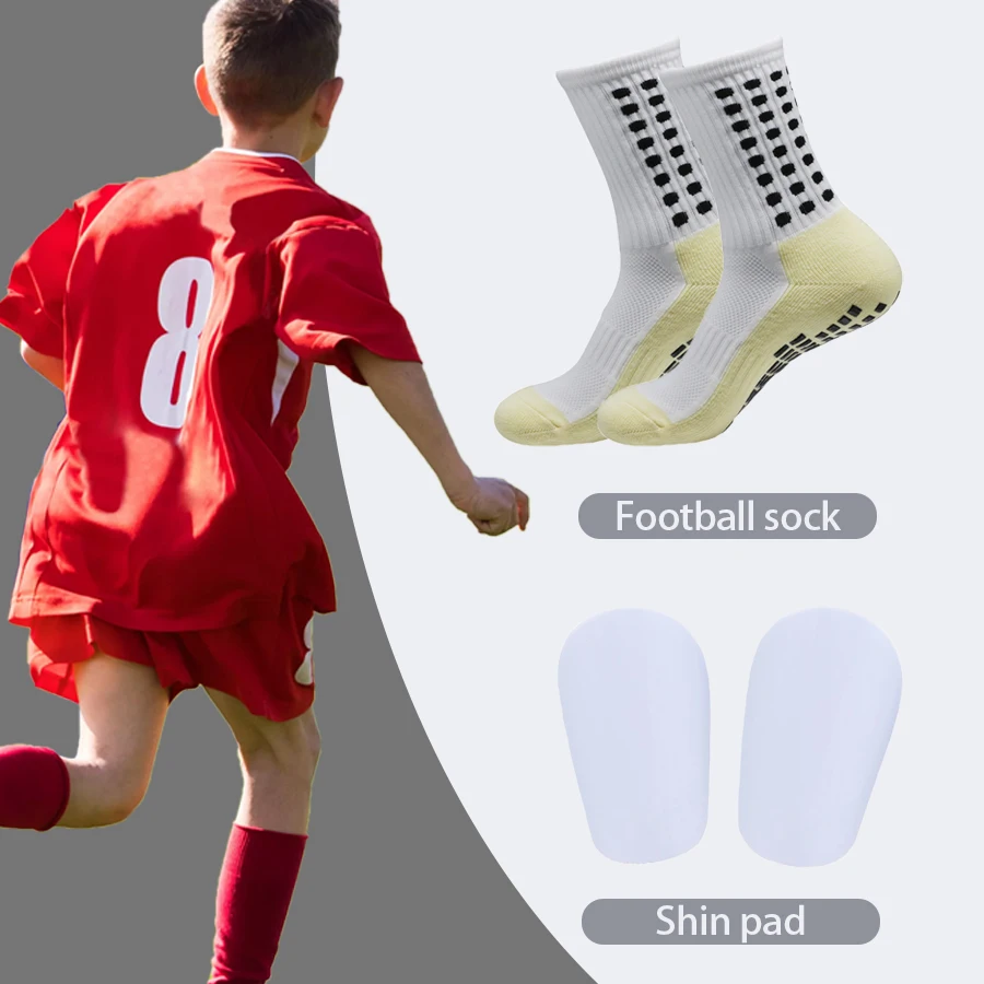 

Kids Football accessories Teenagers Football Socks Basketball Socks Grip Socks Sport Training Socks Professional Mini Shin Pads
