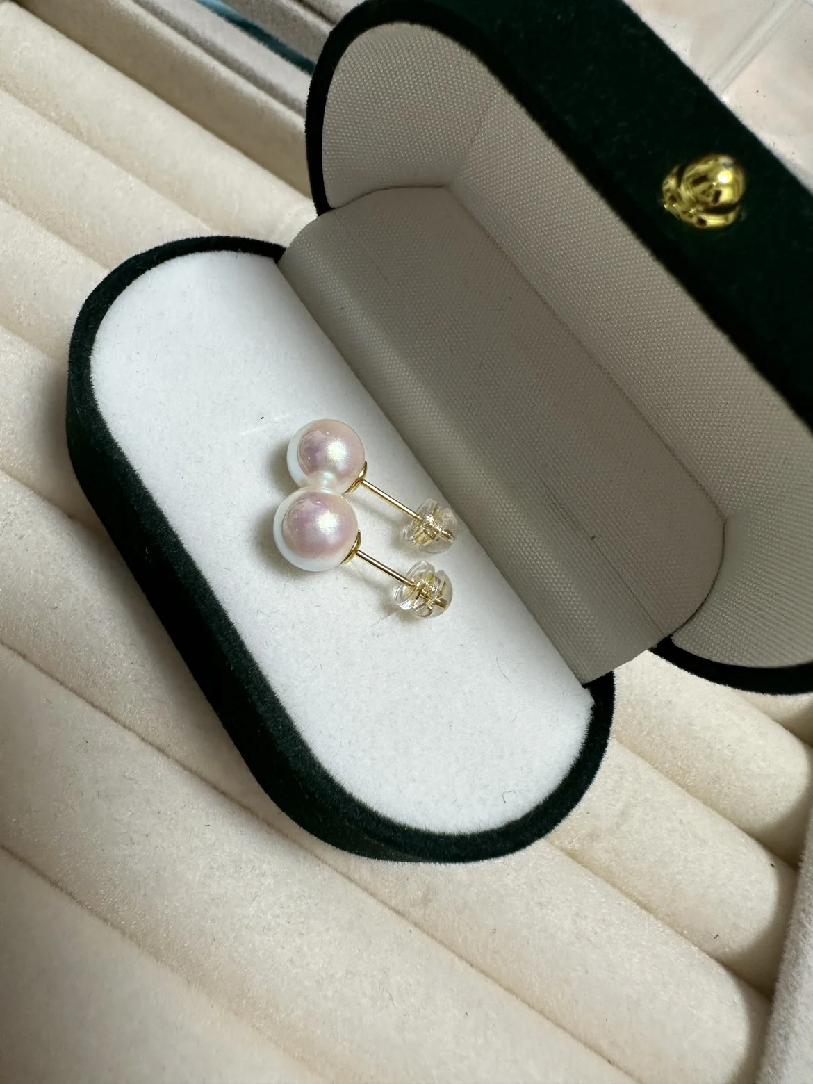 

Natural Pearl AAAA 8-9mm 9-10mm 11-12mm 13-14mm Akoya Pearl Earrings Round Pearl Earrings 925s