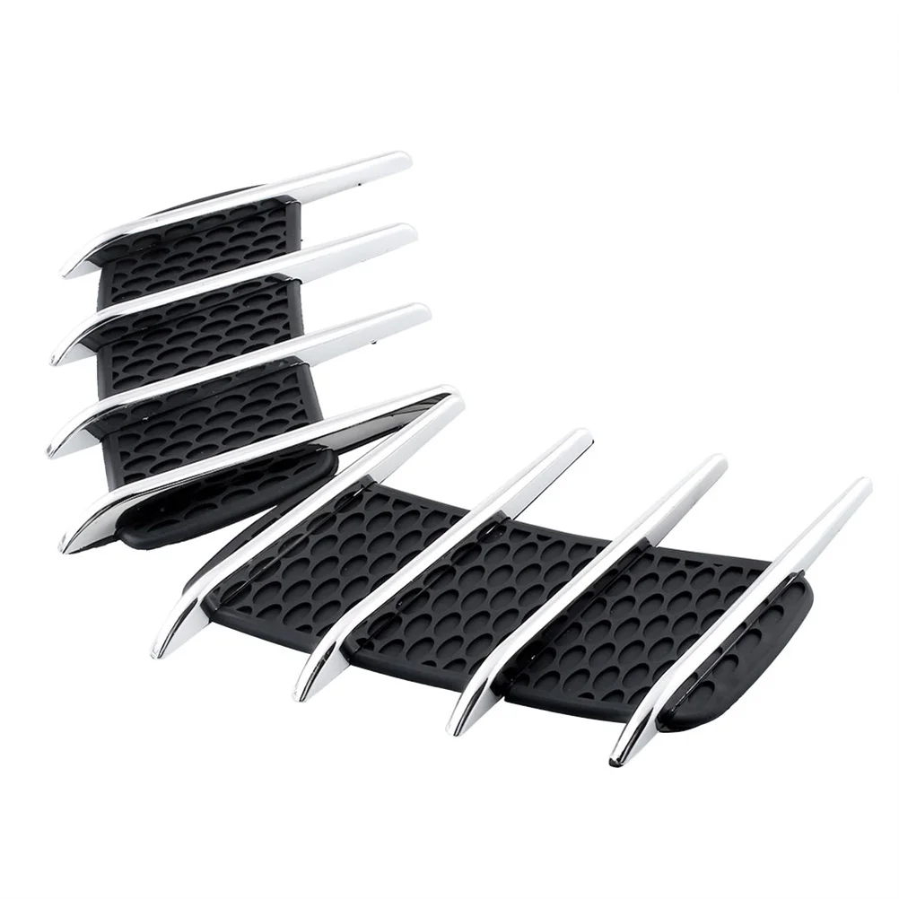 

2pcs Simulation Car Air Vent Decor Abs Plastics Electroplating Surface Waterproof Durable Stylish Auto Grille Sticker