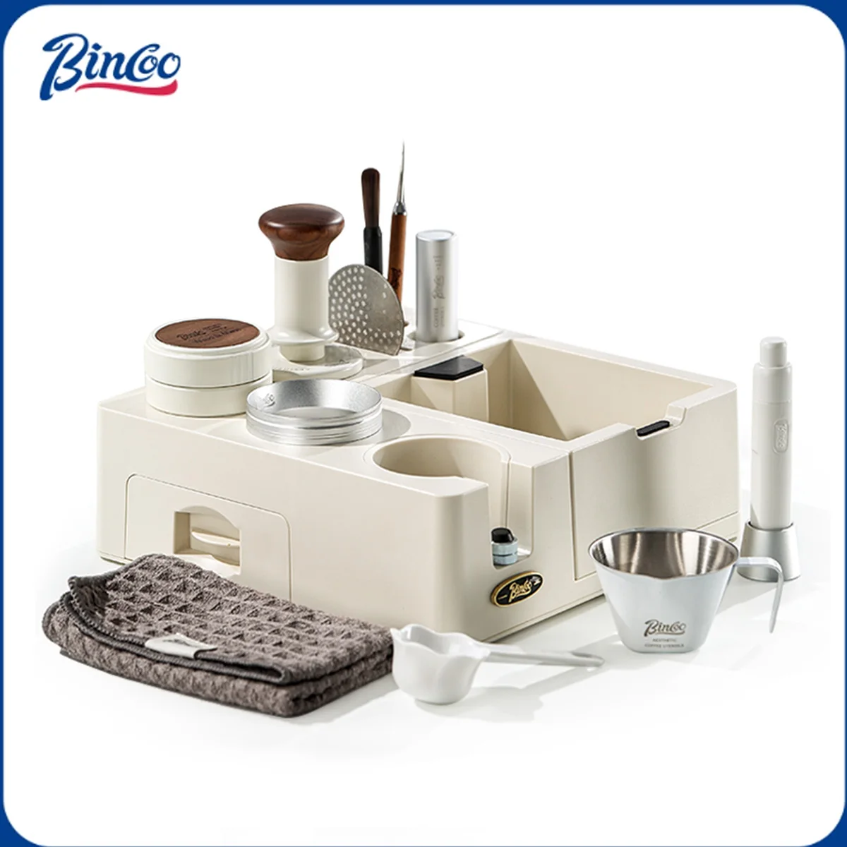

Bincoo 51-58 мм кофе тампер станция держатель портафильтра для Delonghi Breville коврик для эспрессо держатель распределителя инструменты для бариста