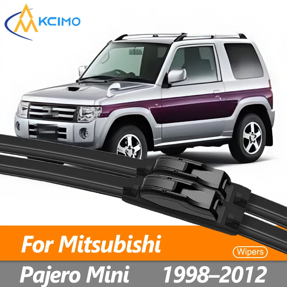 2-Pack Front Wiper Blades For Mitsubishi Pajero Mini/H53A/H58A 1998-2012 Nissan Kix Quiet Streak-Free All-Weather Durability
