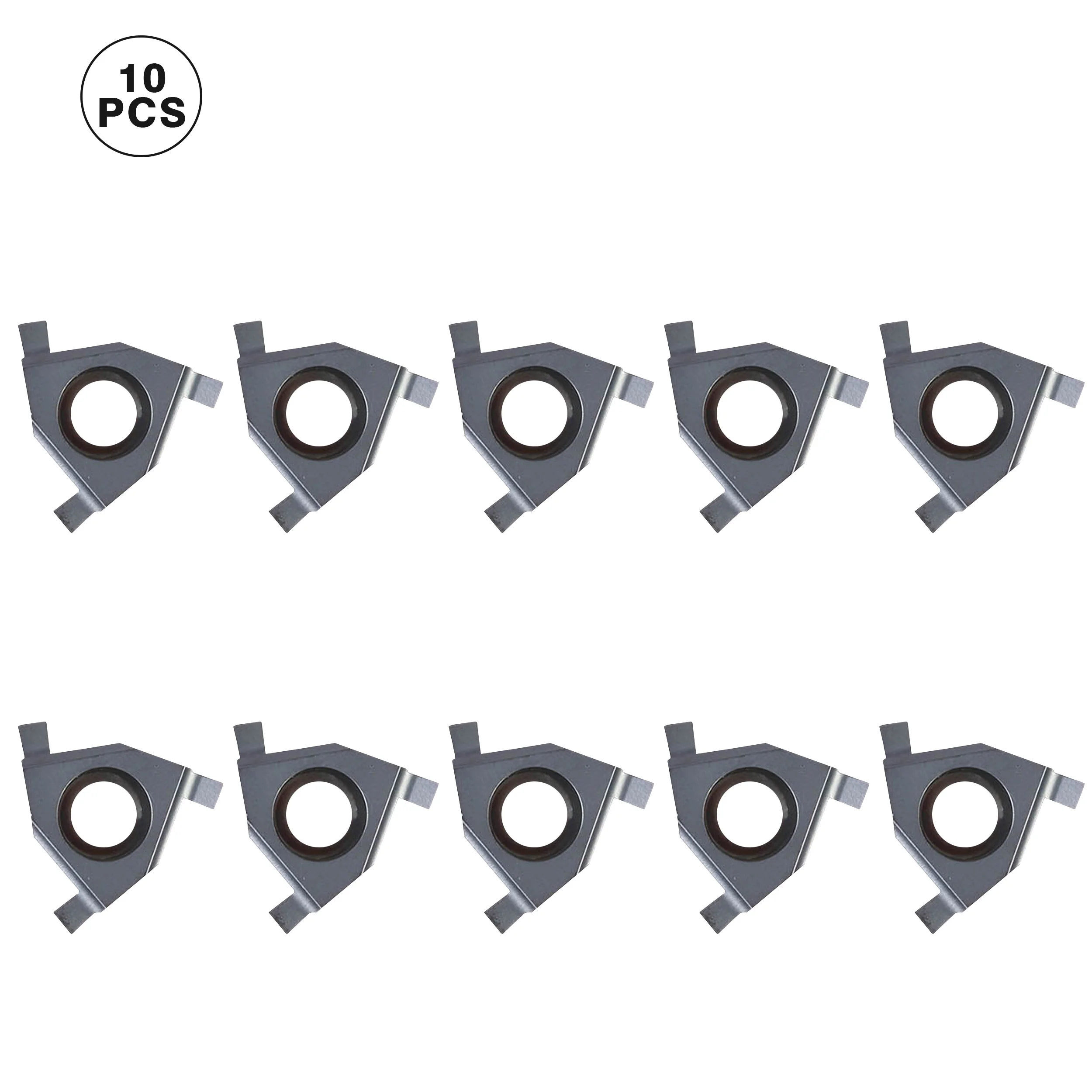 Imagem -02 - Lda Externo Grooving Ferramenta Cnc Torno Entalho Carboneto de Corte Inserções 10 Peças 16er il 0.7 0.8 0.9 1.0 1.1 1.2 1.3 1.4 1.5 1.6