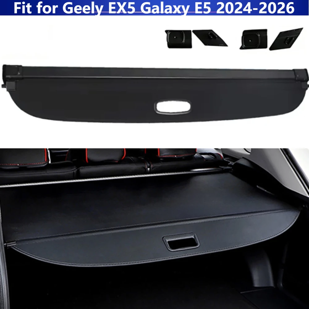 

Trunk Curtain Covers Organizer for Geely EX5 Galaxy E5 2024-2026 Rear Rack Partition Shelter Shield Shade