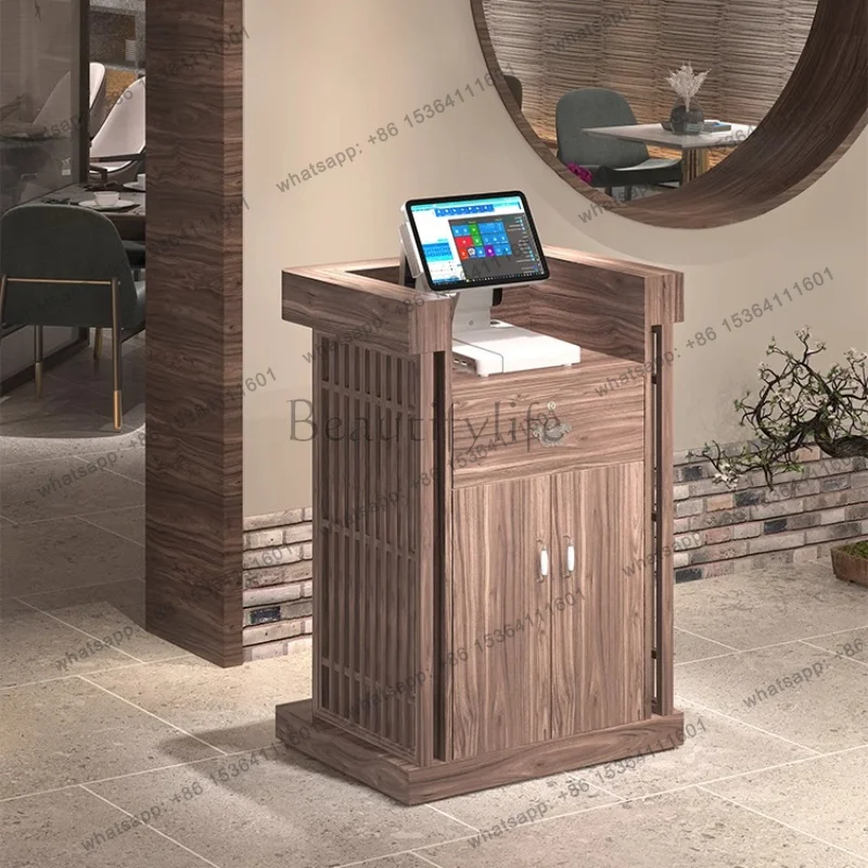 Unique Industrial Reception Desks Welcome Minimalist Aesthetic Executive Reception Desks Display Small Bureau Trendy Furniture