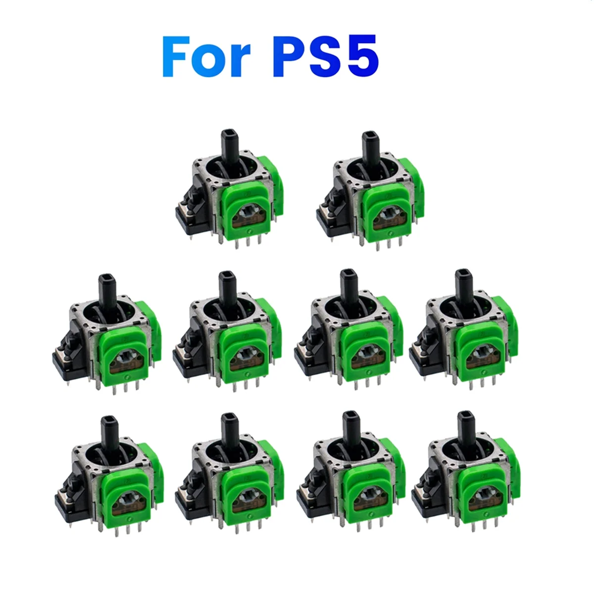 10PCS for PS5 Hall Electromagnetic Joystick Potentiometer High Precision Adjustable Electromagnetic IC Joystick