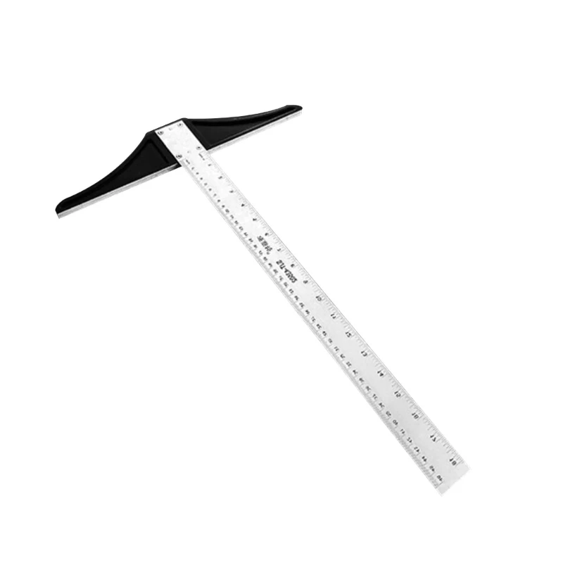 Metric Woodworking Edges Ruler 8/12/18inch Multifunctional Constructions Ruler Adjustable Protractor Angles Measuring