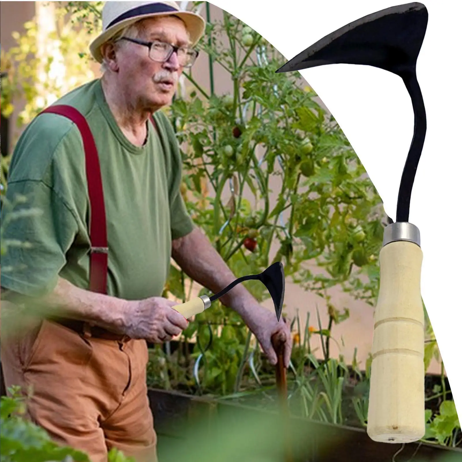 정원용 호미, 야외 제초용 수직 뿌리 제거기, 여성 남성 가정용 재배, 이식, 잔디용