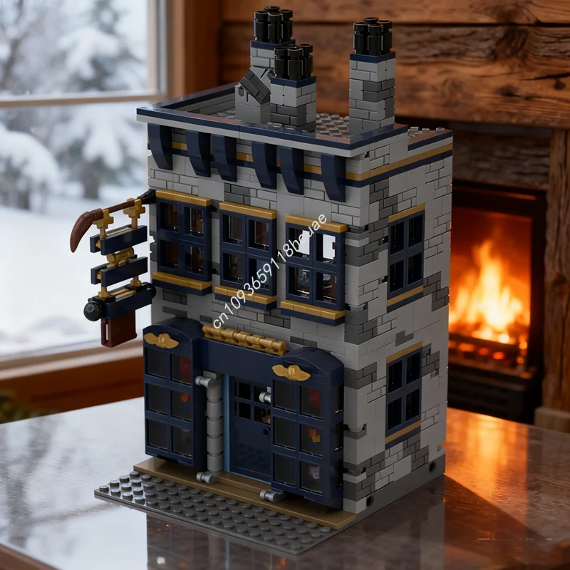 

1281pcs MOC Whizzhard Books Diagon Alley Model Building Blocks Construction Assemble Christmas Gifts DIY Idea Toy Education Kids