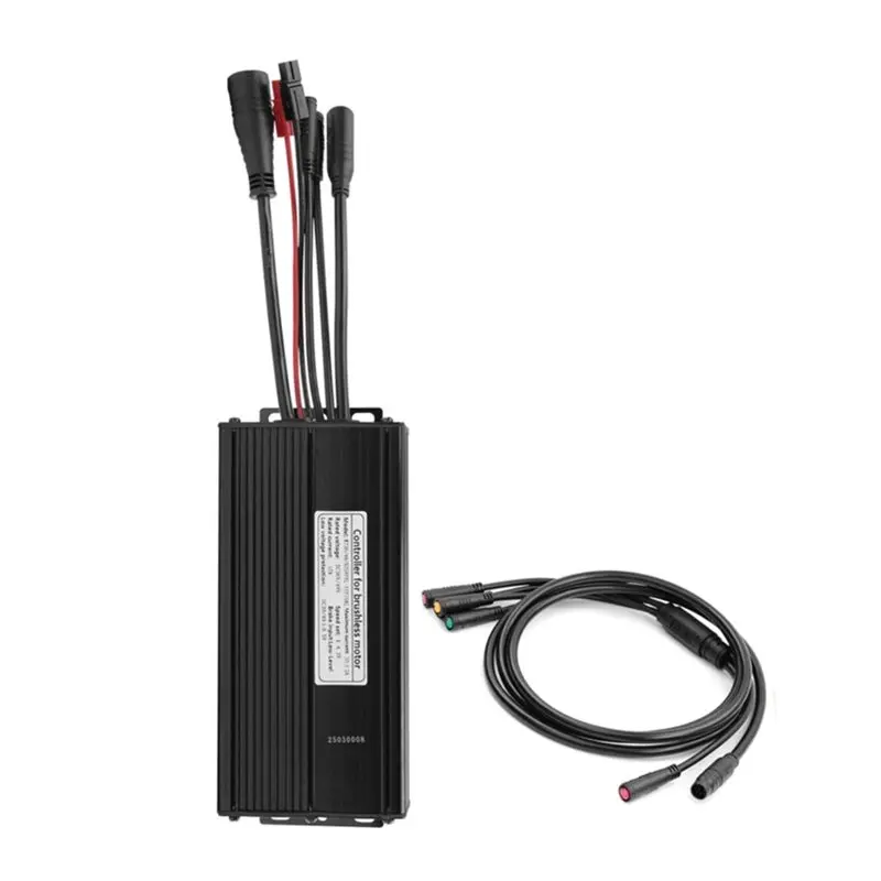 ABZS KT-35A 36V 48V 1500W Brushless Motor Mountain Bike Controller+ Sine Wave 1-To-5 Connector Cable