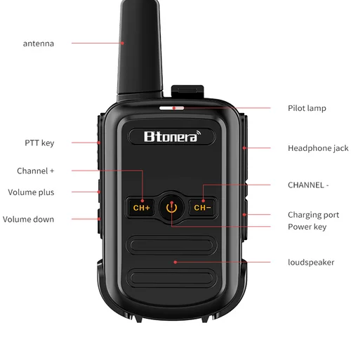 Btonera BT-310 휴대용 양방향 라디오, PMR FRS 라디오, 장거리 어린이 워키토키, 호텔 비즈니스용  Best5