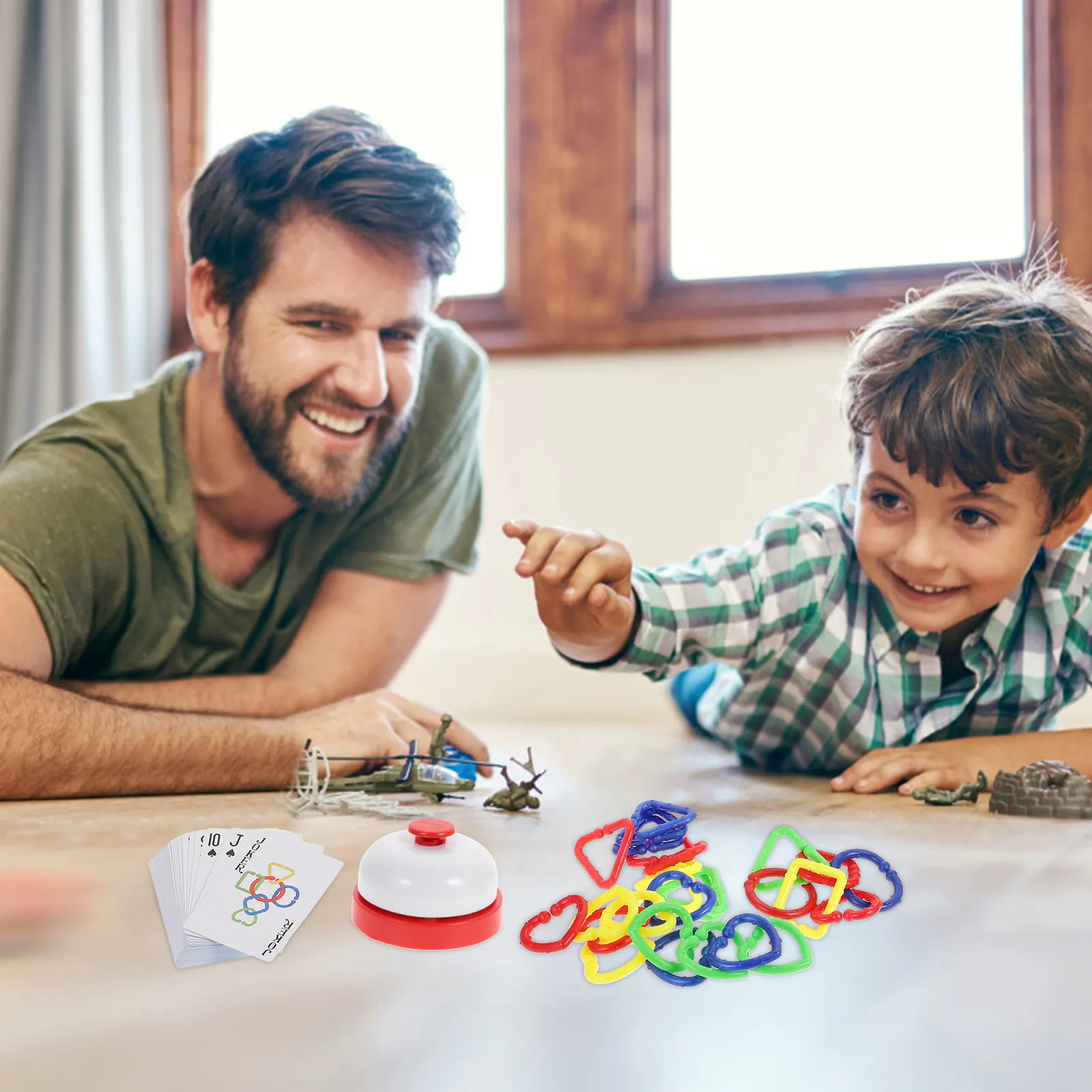 1set-hook-linking-circle-creative-linking-diy-inserted-plastic-insertion-educational-game-for-kids-children-spatial-thinking