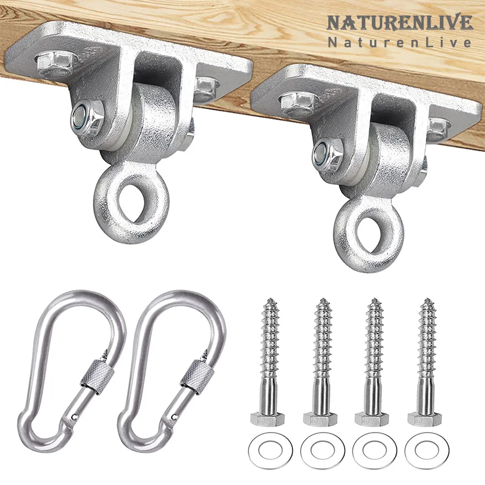 

200 lb capacity Heavy Duty Swing Hook Suitable for Wooden set Playground porch indoor outdoor hanging spring hook