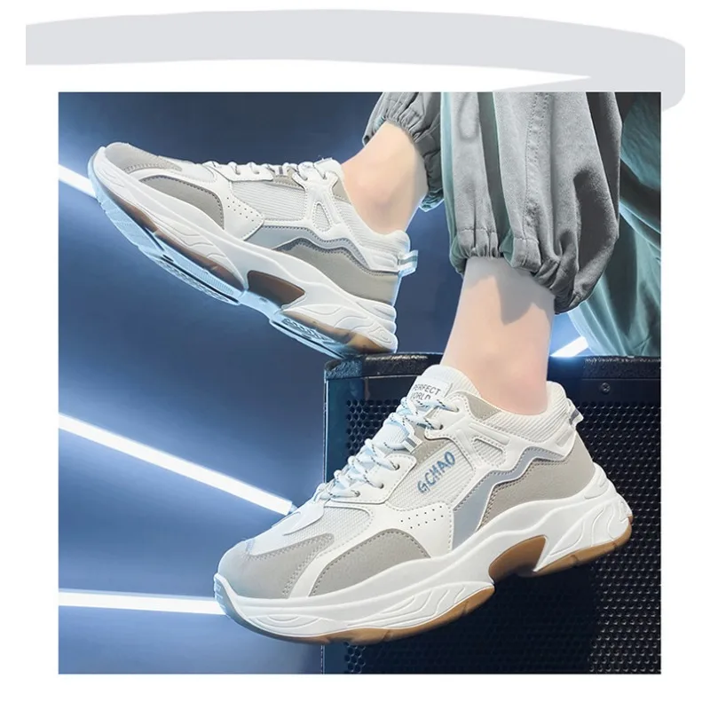 Men's Anti Slip Thin Breathable Mesh Casual Running Shoes 2026 New Light Comfort Youth Daily Streetwear Footwear