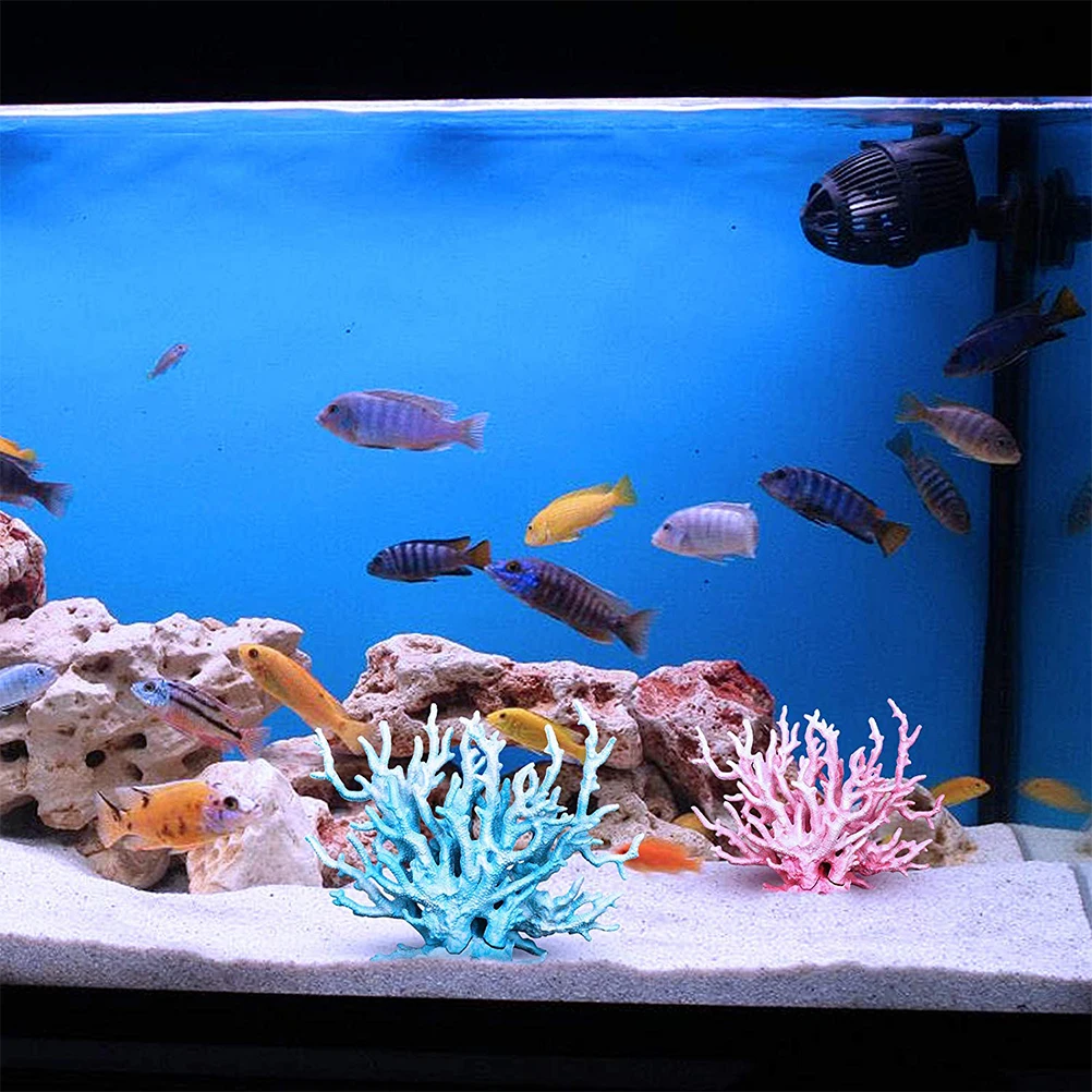 

Resin Aquarium Coral Decoration Artificial Natural Fish Safe Landscape Accessories Fish Tank Coral Ornament Aquarium Ornament