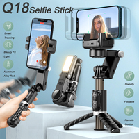 Handheld Gimbal Stabilizer For Smartphone 1-Axis With Selfie Stick Tripod Stand Wireless Bluetooth Remote For Iphone Android New