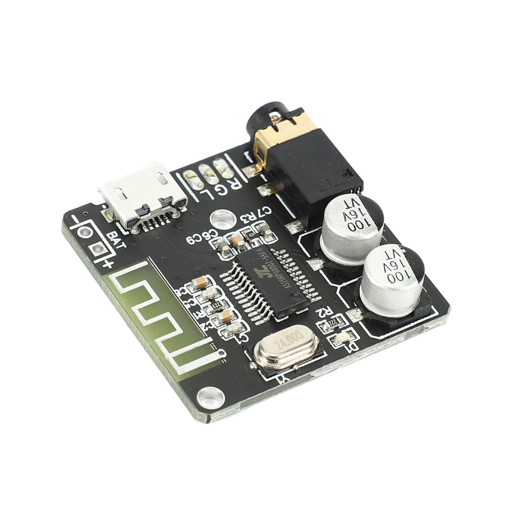 6 Stück VHM-314 V.20 Bluetooth Audio Receiver Board Bluetooth 5.0 Mp3 Verlustfreie Decoder Board mit Lithium-Batterie-Aufladung