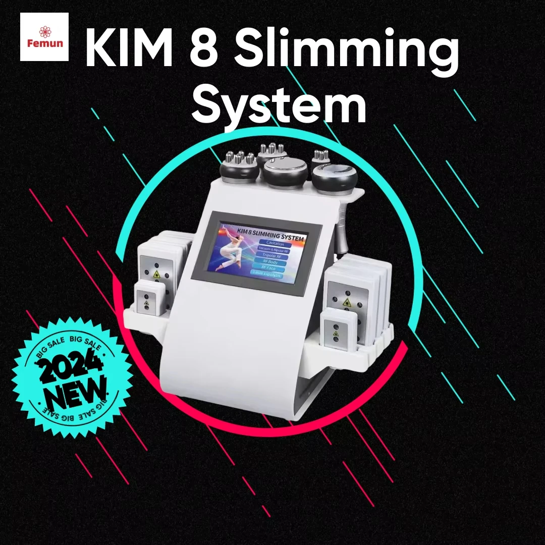 

40K 6In1 Ultrasonic Cavitation KIM8 Multi-Polar Body Massage Slimming Weight loss Shaper Machine Skin Lift Tighten Anti-wrinkle